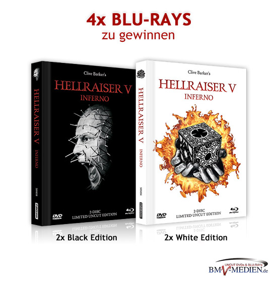 4x Hellraiser 5 Blu-rays zu gewinnen 4x Hellraiser 5 Blu-rays zu gewinnen