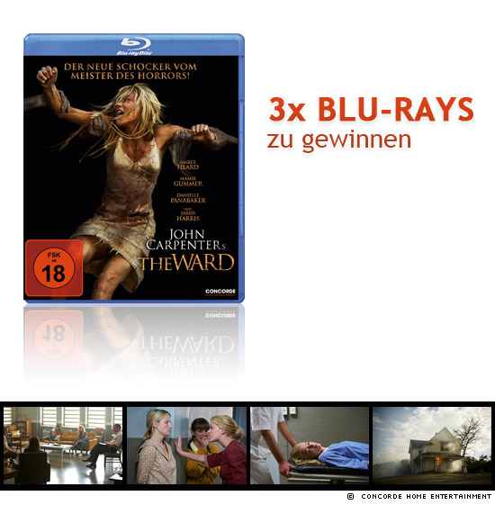 3x John Carpenter's The Ward Blu-rays zu gewinnen 3x John Carpenter's The Ward Blu-rays zu gewinnen