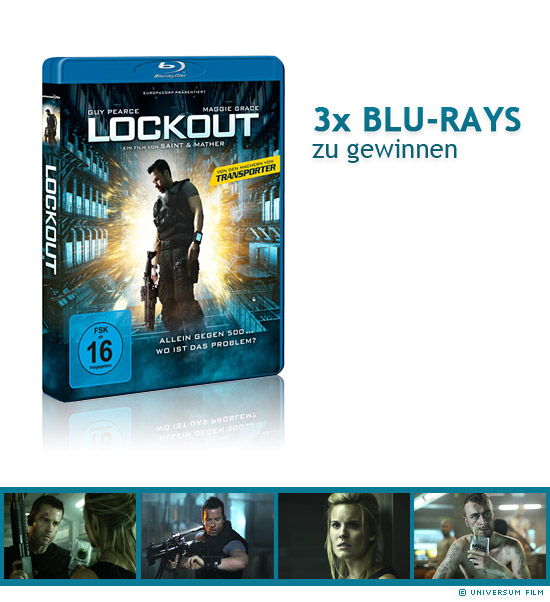 3x Lockout (2012) Blu-rays zu gewinnen