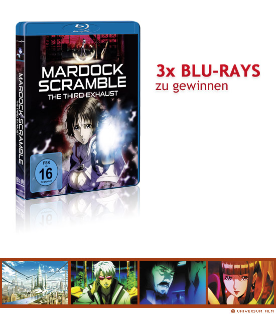3x Mardock Scramble - The Third Exhaust Blu-rays zu gewinnen