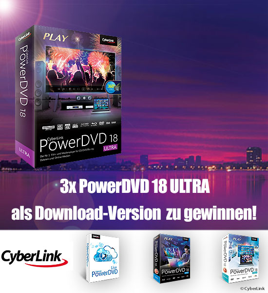 Verlosung: 3x PowerDVD 18 Ultra als Download-Version zu gewinnen