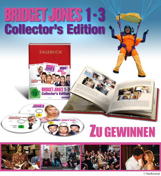 Verlosung: 1x limitierte Collector’s Edition Bridget Jones 1-3 im Tagebuch-Look