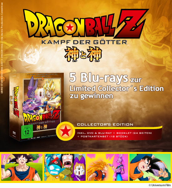 Verlosung: 5 Blu-rays zur Limited Collector´s Edition von Dragonball Z: Kampf der Götter