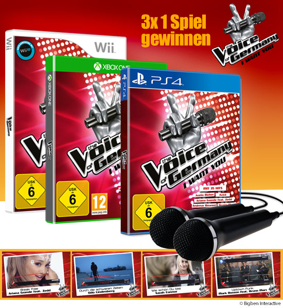 Verlosung: „The Voice of Germany – I want you“ Spiele