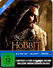 Der Hobbit: Smaugs Einöde 3D (Limited Steelbook Edition inkl. 3D-Magnet-Lenticularcover) (Blu-ray 3D + Blu-ray + UV Copy) Blu-ray