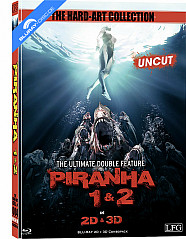 Piranha 1 & 2 3D - Limited Mediabook Edition (The Hard-Art Collection) (Cover B) (Blu-ray 3D) Blu-ray