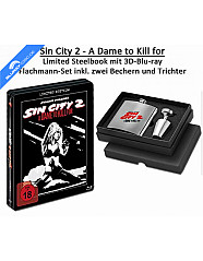 Sin City 2: A Dame to Kill For 3D (Limited Steelbook Edition + Flachmann) (Blu-ray 3D) Blu-ray