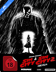 Sin City (2005) (Kinofassung) & Sin City 2: A Dame to Kill For (Doppelset) (Limited Steelbook Edition) Blu-ray