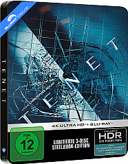 Tenet (2020) 4K (Limited Steelbook Edition) (4K UHD + Blu-ray + Bonus Blu-ray) Blu-ray